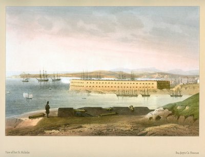 Carlo Bossoli. Vista del fuerte de San Nicolás de Carlo Bossoli